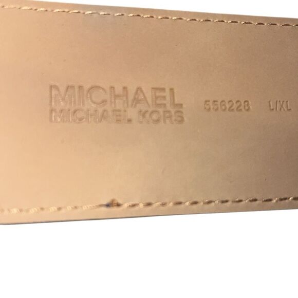 Michael Kors Blue Leather Belt Size L/XL - Picture 5 of 5